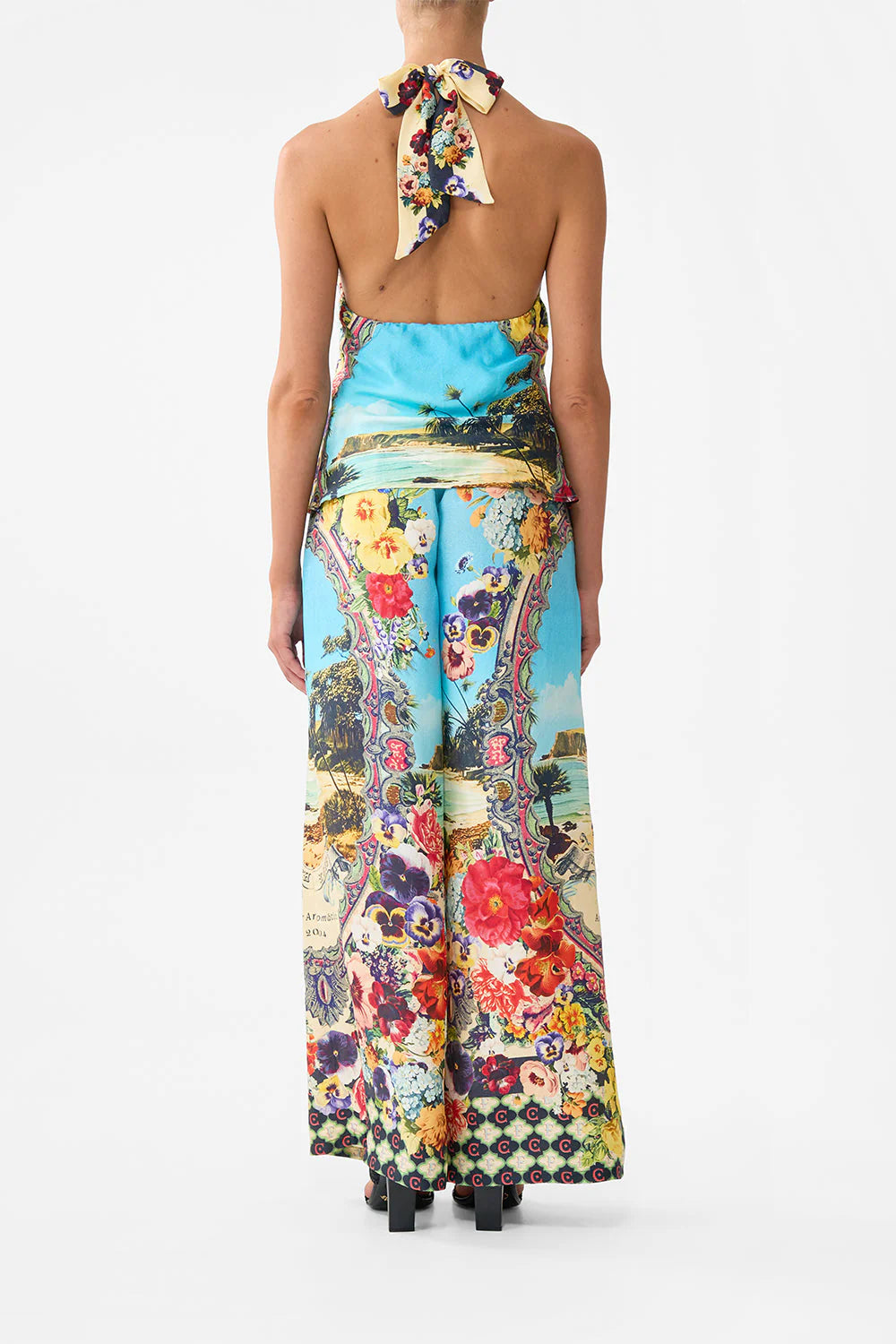 Cowl Neck Halter Top
