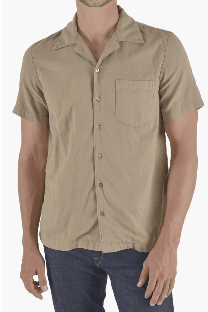 The Wrench Solid Double Gauze Camp Shirt