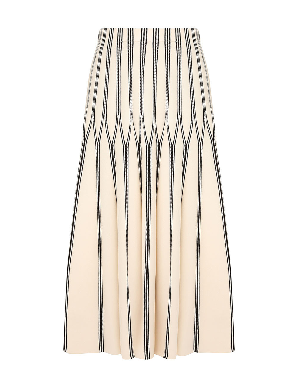 Rebellion Striped Midi Skirt