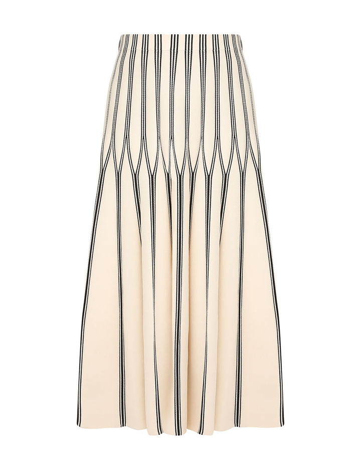 Rebellion Striped Midi Skirt