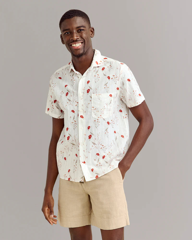 Short Sleeve Textural Poppy Treme Shirt