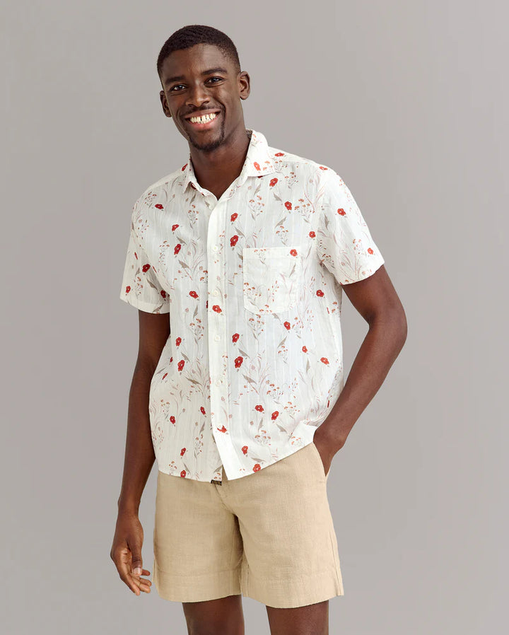Short Sleeve Textural Poppy Treme Shirt
