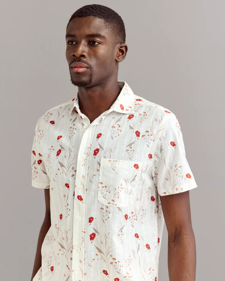 Short Sleeve Textural Poppy Treme Shirt