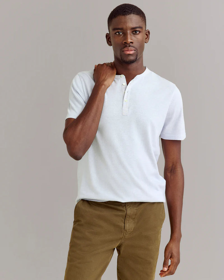 Short Sleeve Hemp Cotton Henley