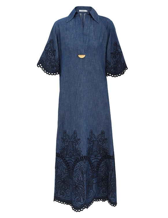 Coco Embroidered Denim