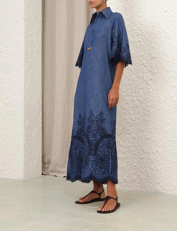 Coco Embroidered Denim