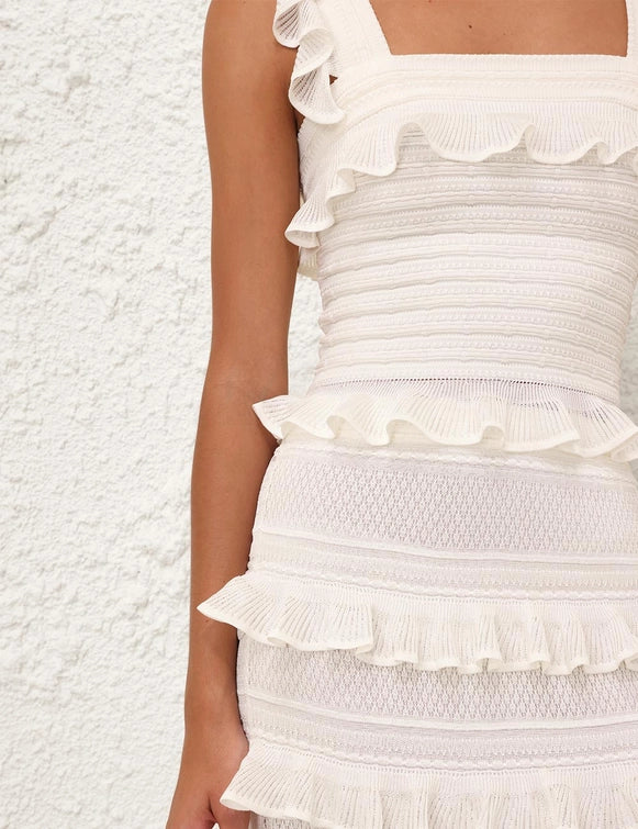 Illuminate Lace Frill Cami