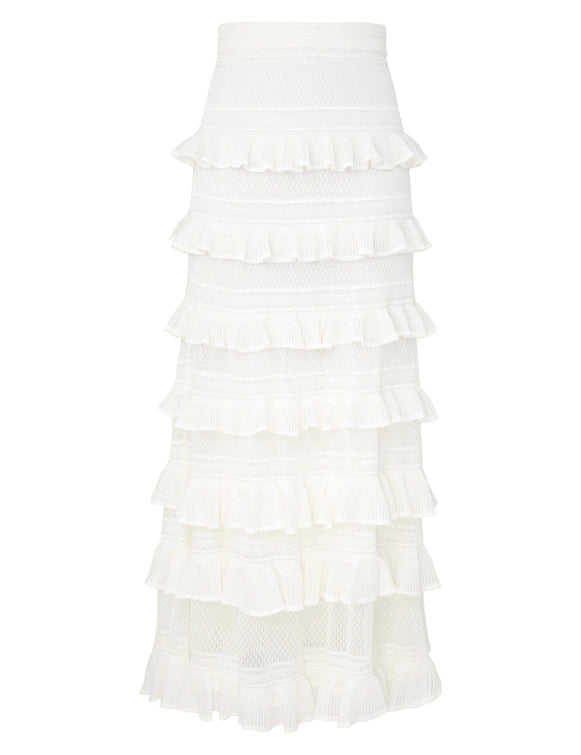 Illumiate Lace Frill Skirt