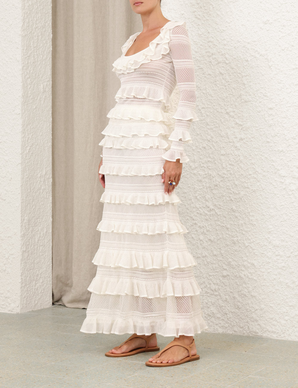 Illumiate Lace Frill Skirt