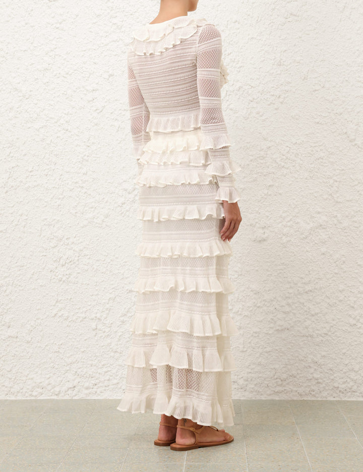 Illumiate Lace Frill Skirt