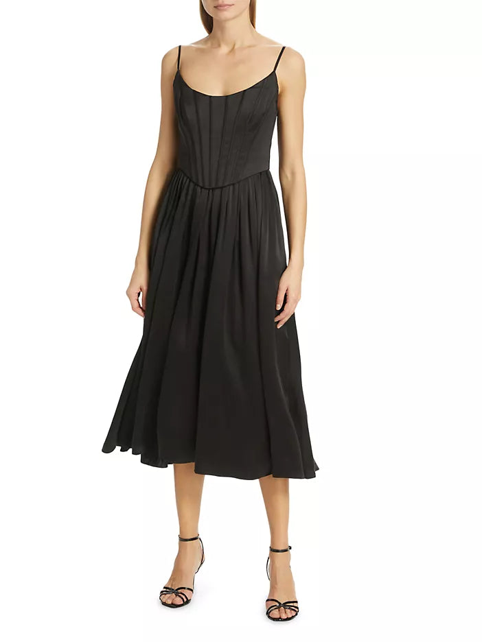 Silk Corset Dress