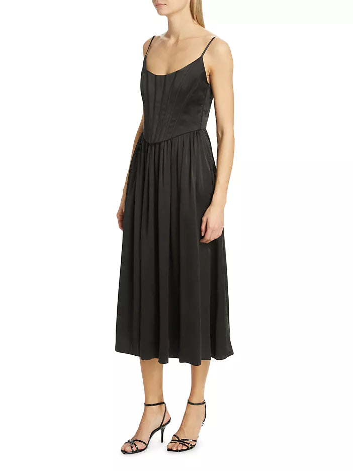 Silk Corset Dress