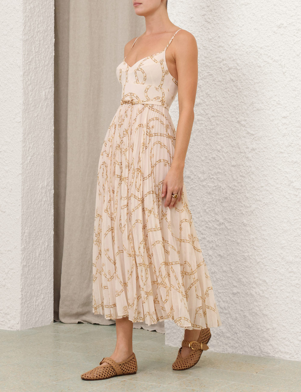 Sunray Pleated Picnic Dress
