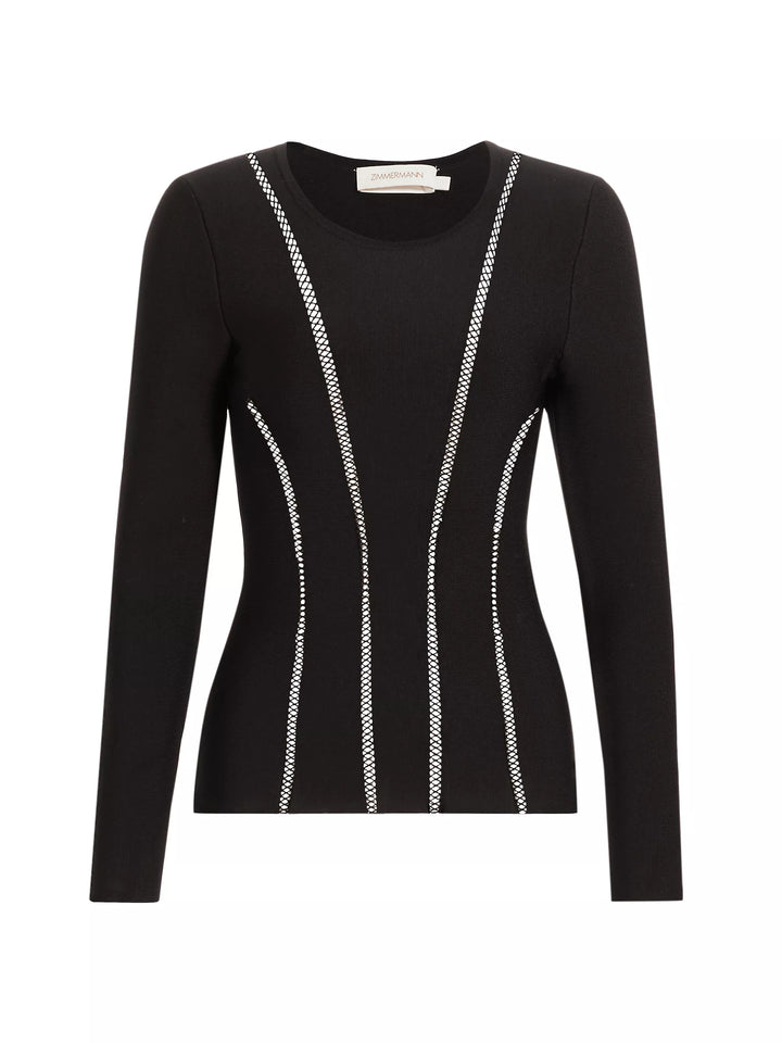 Lumin Knit Panel Top