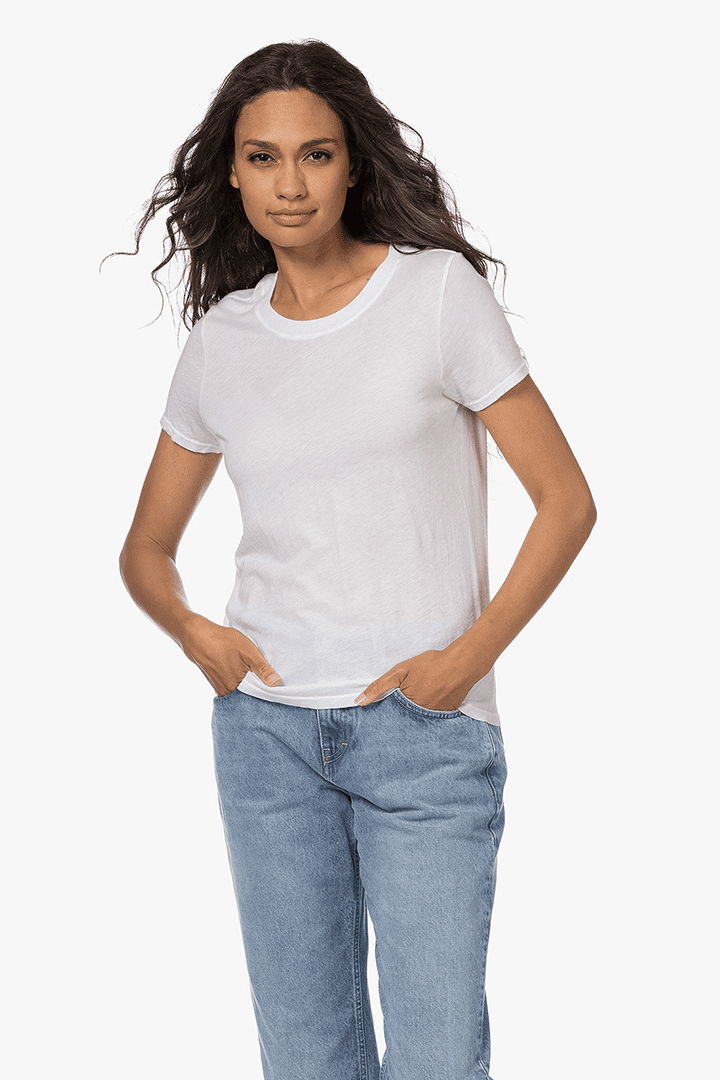 Classic Short Sleeve Tee White, XS