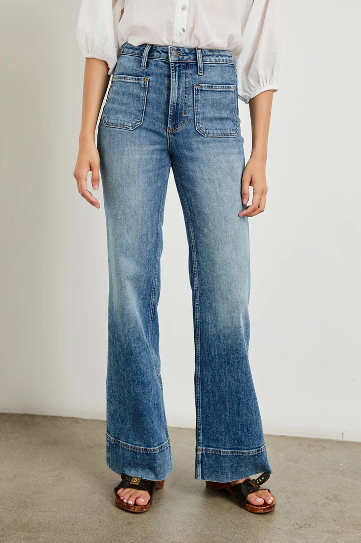Alamitos Flared Trousers in Tradewinds