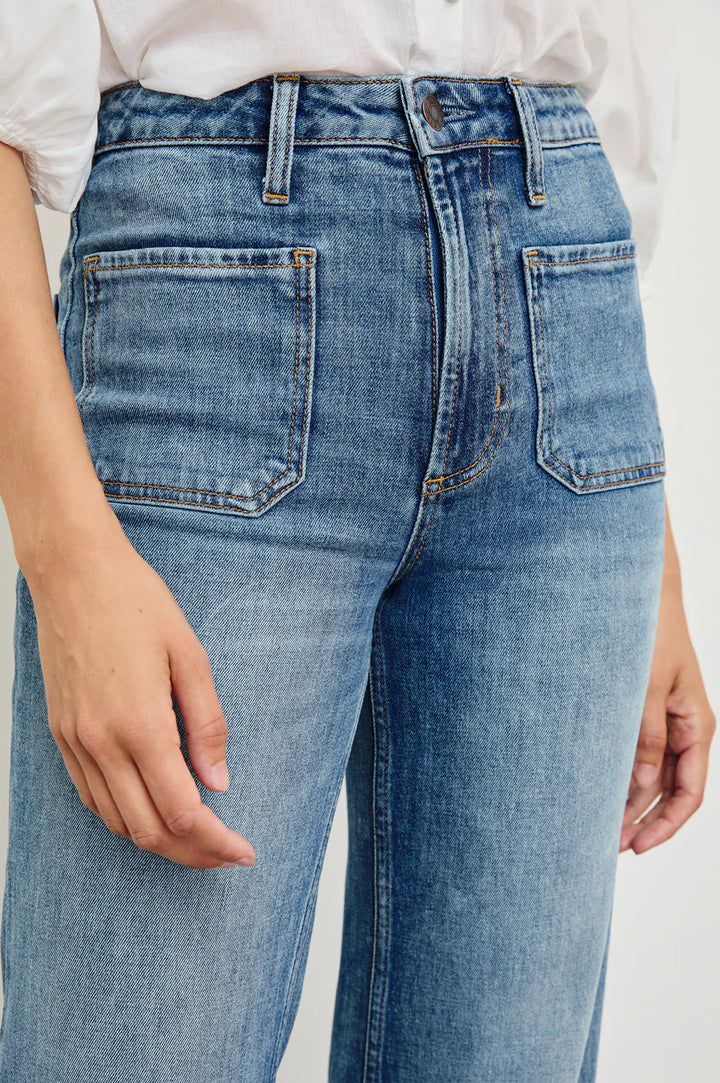 Alamitos Flared Trousers in Tradewinds