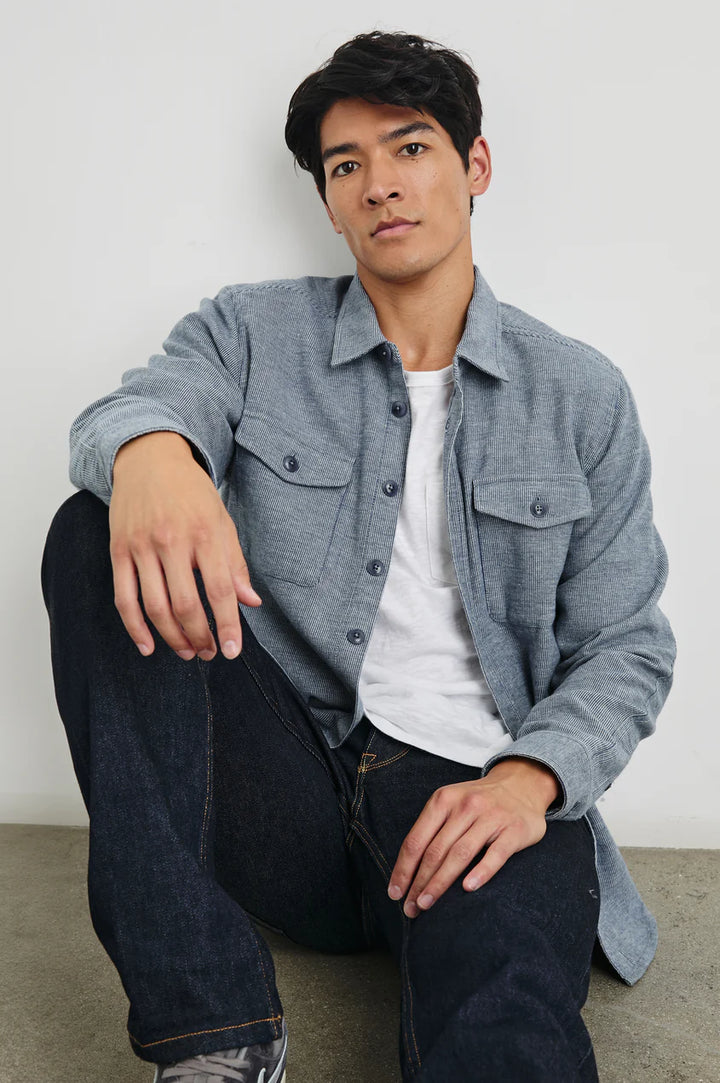 Burr shirt jacket