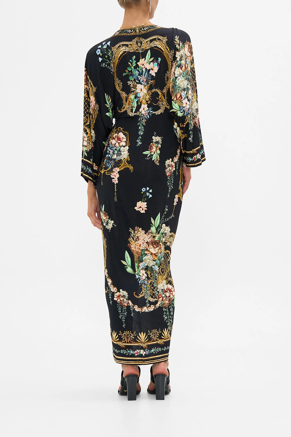 Long Split Front Twist Dress