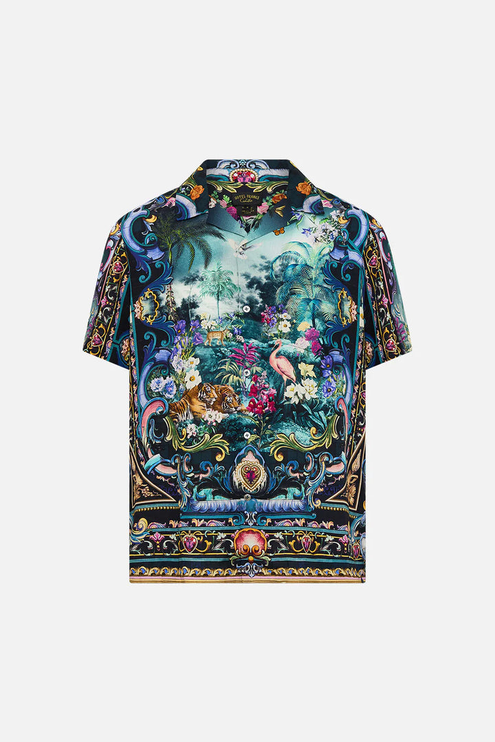Short Sleeve Camp Collared Shirt