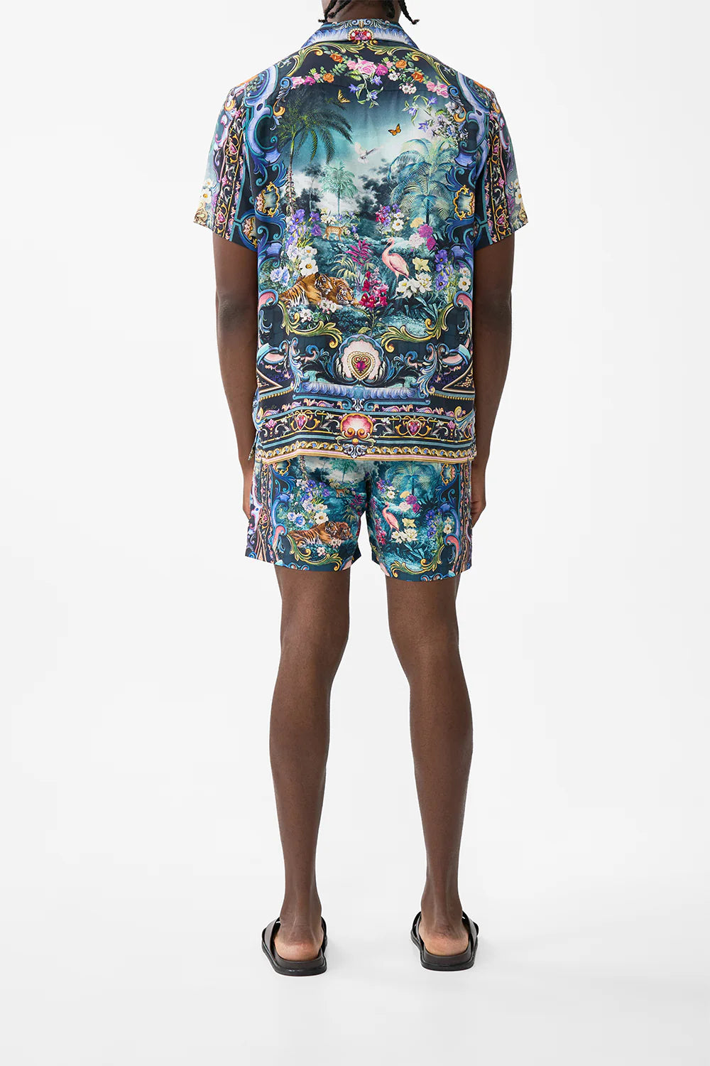 Short Sleeve Camp Collared Shirt