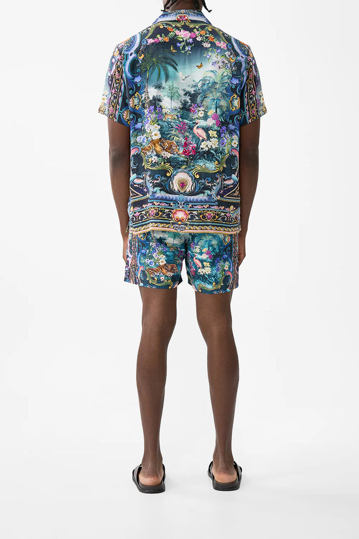 Short Sleeve Camp Collared Shirt