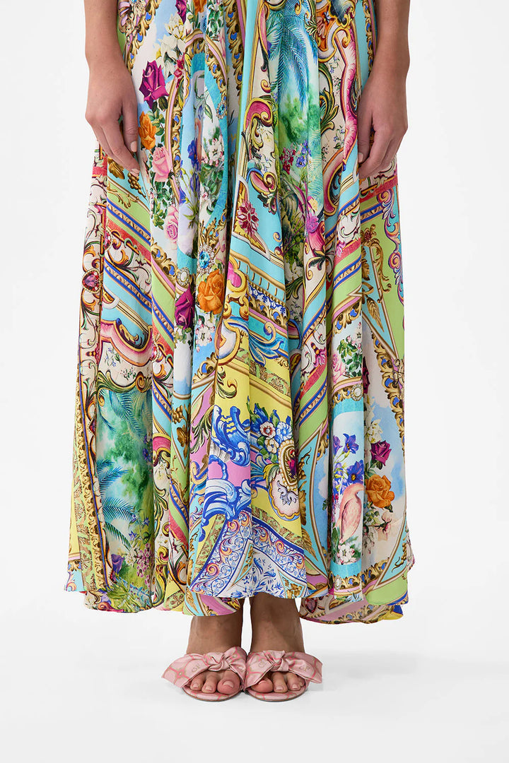 Long Dress With Tie Front