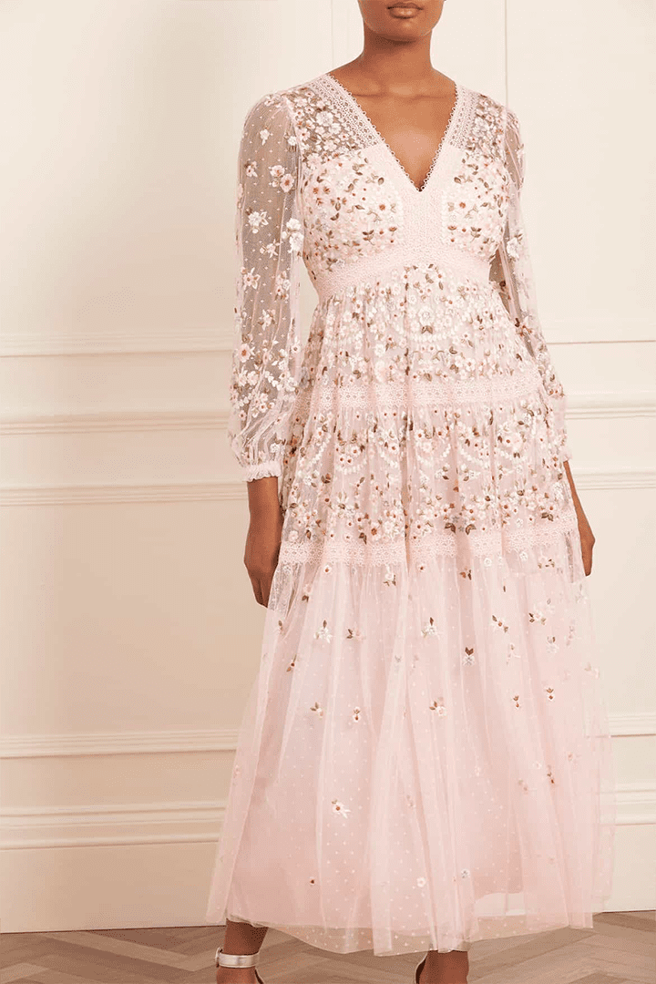 The Garland Ribbon Ankle Gown