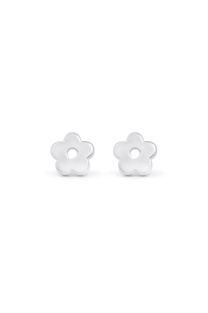 Daisy Stud Earrings - Silver
