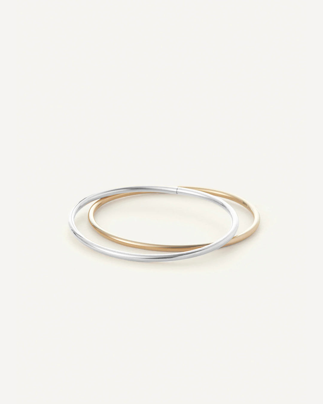 Dane Bangle Set, Two Tone