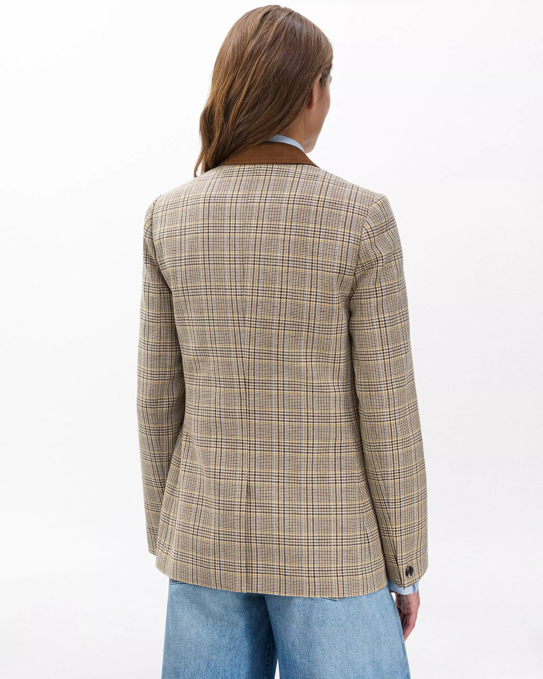 Evia Plaid Blazer