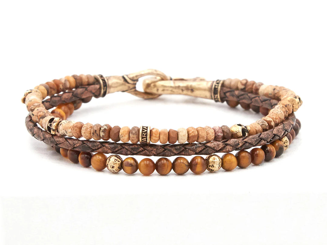 Skull Jasper Multi Bracelet