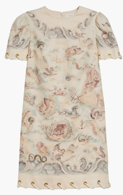 Rebellion Rope Trim Linen Minidress