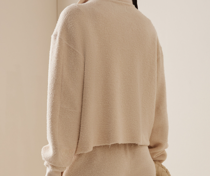 Rosa Raw Zip Hoodie