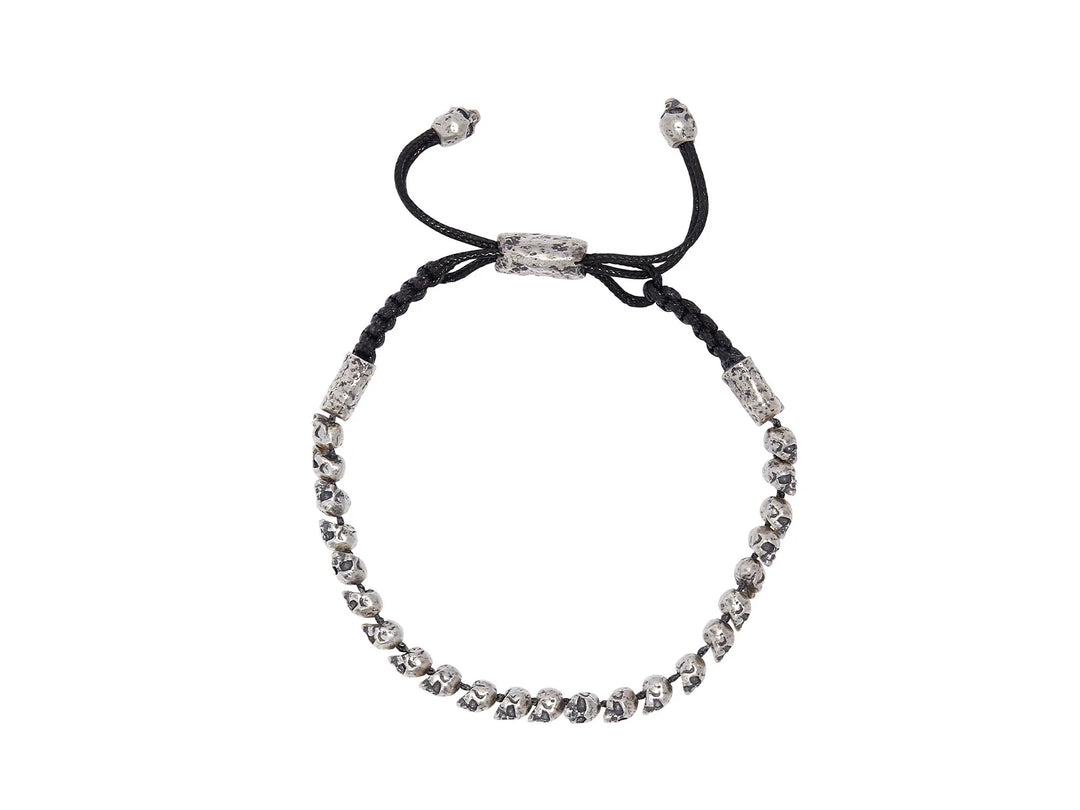 Skull Silver Slider Bracelet