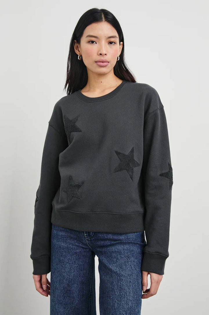 Sonia Sweatshirt in Washed Black