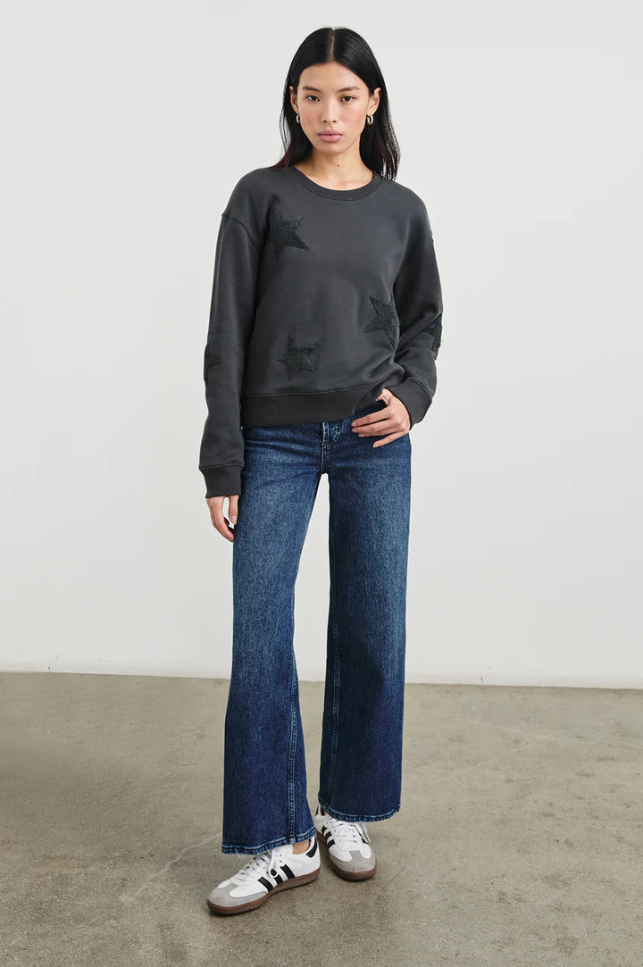 Sonia Sweatshirt in Washed Black