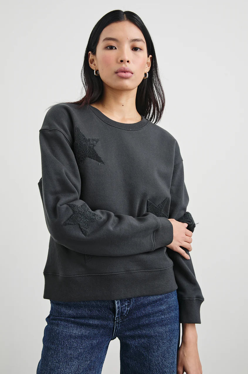 Sonia Sweatshirt in Washed Black