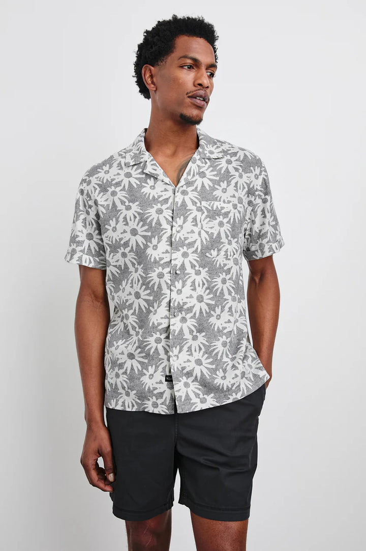 Waimea Shirt in Perennial Charcoal White