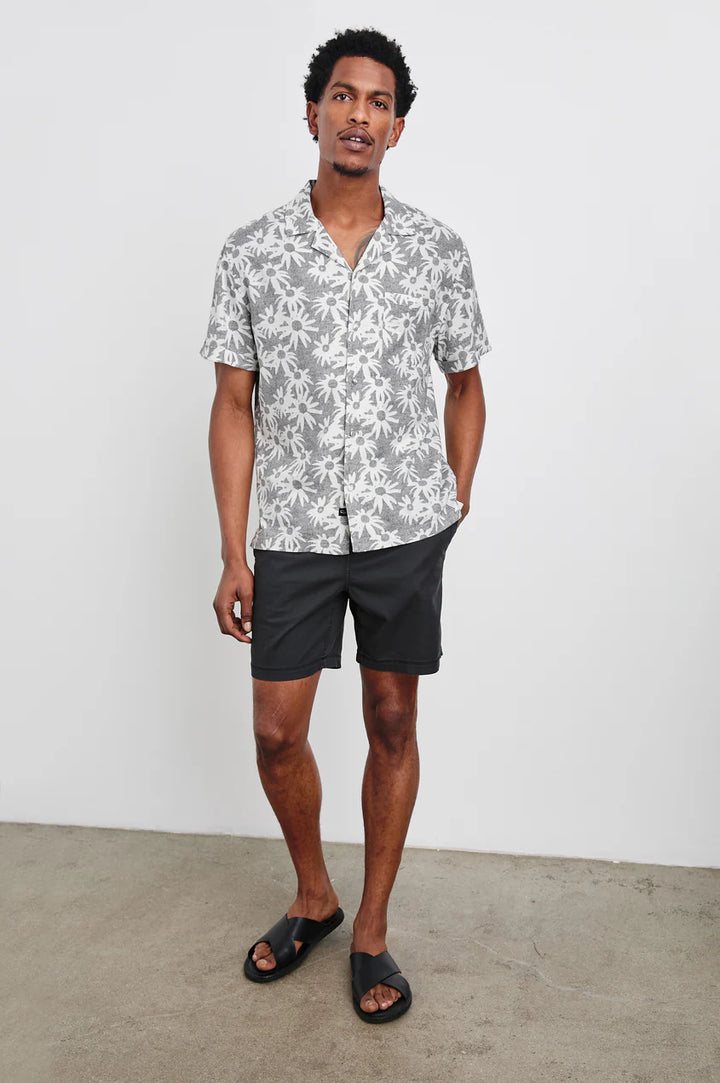 Waimea Shirt in Perennial Charcoal White