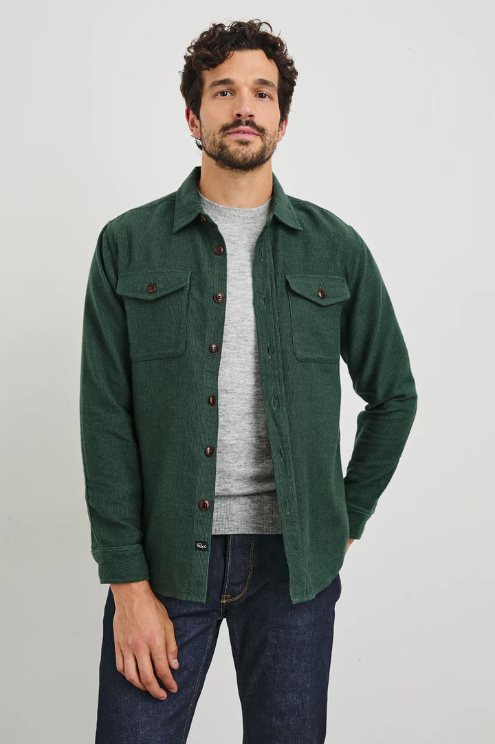 Burr Shirt Jacket in Creeping Vine