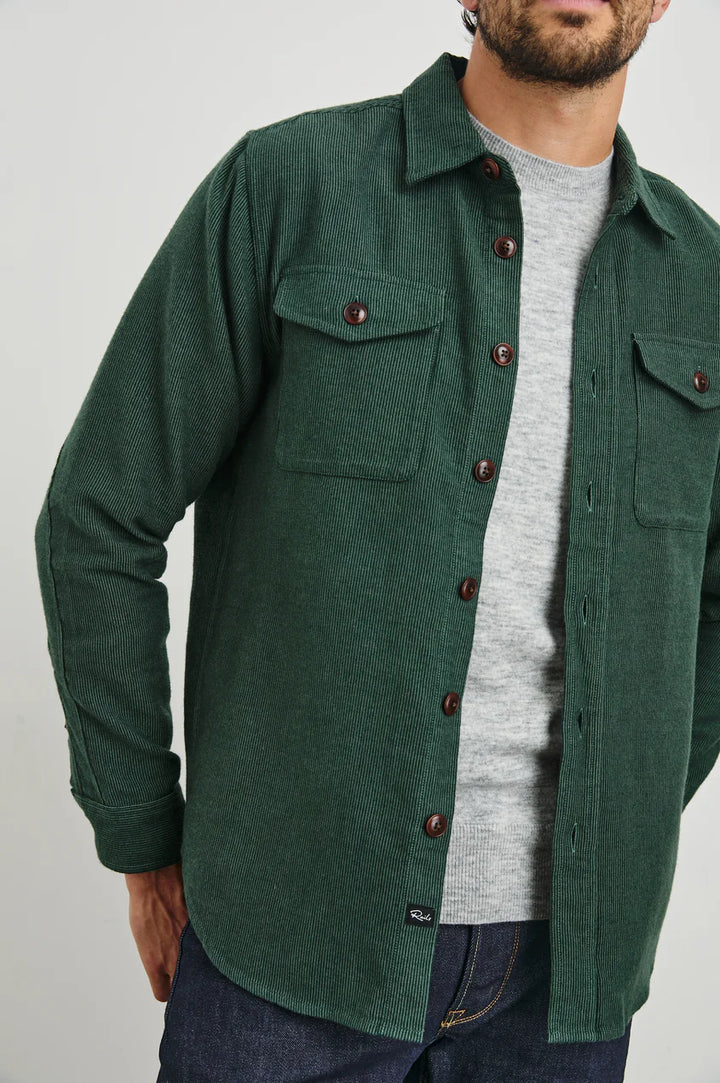 Burr Shirt Jacket in Creeping Vine