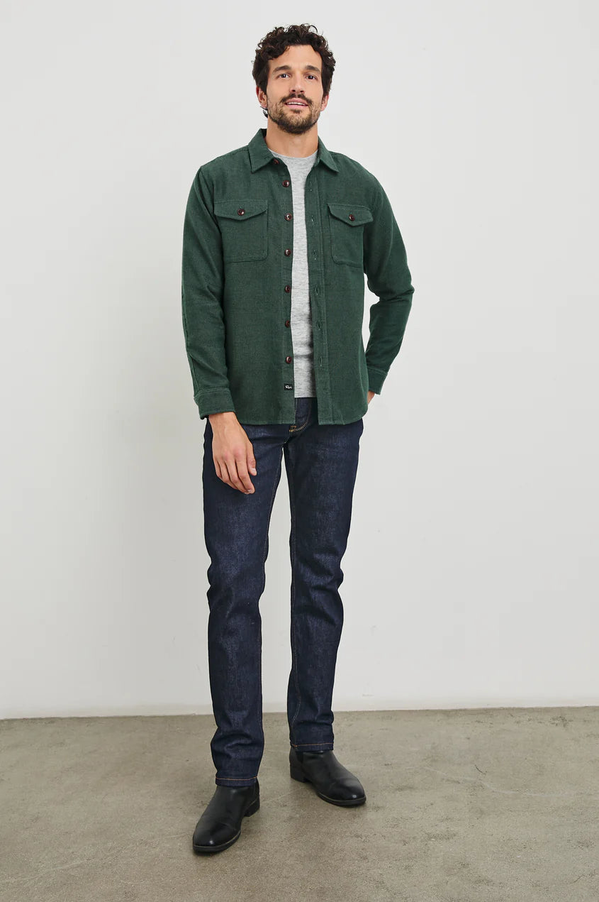 Burr Shirt Jacket in Creeping Vine