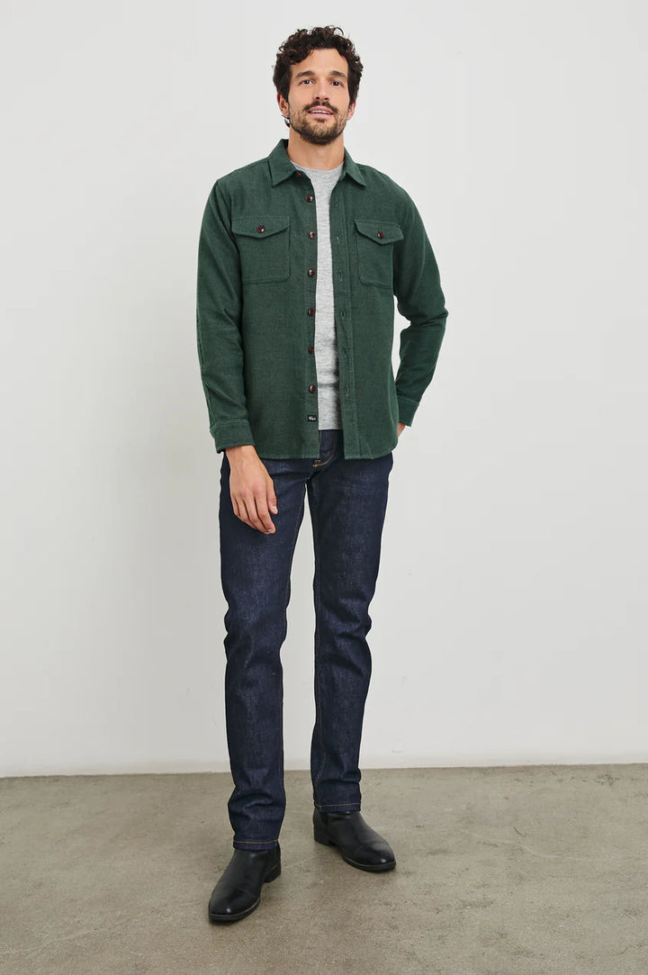 Burr Shirt Jacket in Creeping Vine