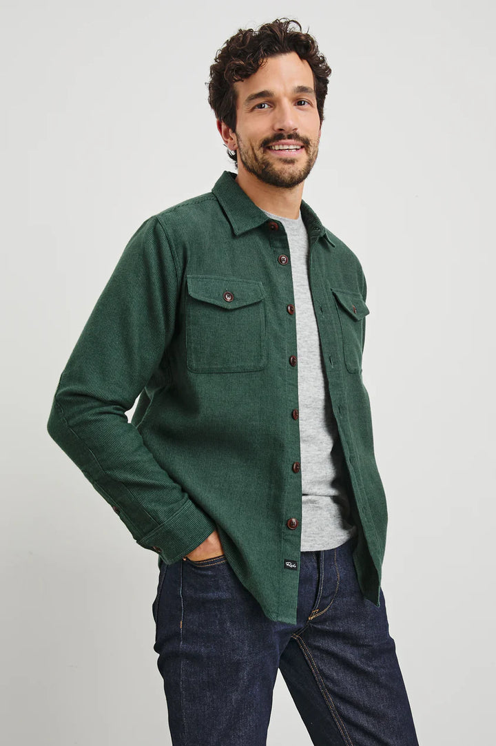 Burr Shirt Jacket in Creeping Vine