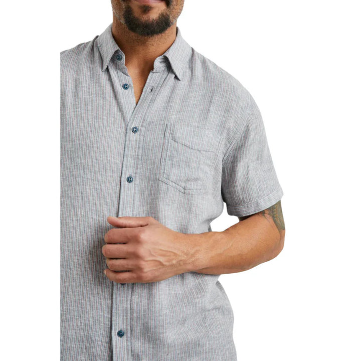 Carson Shirt in Chambray Red