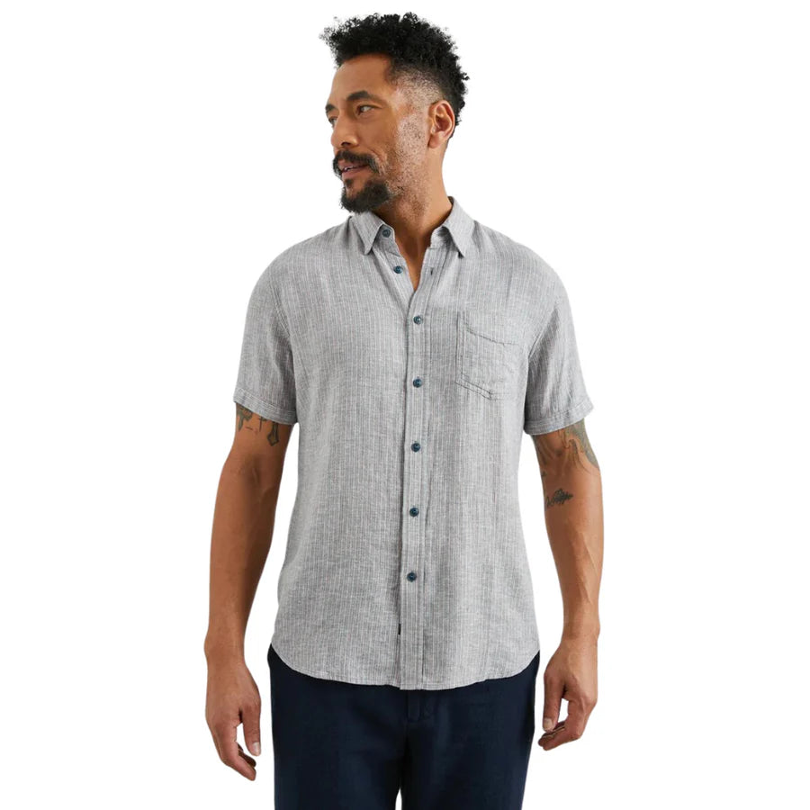 Carson Shirt in Chambray Red