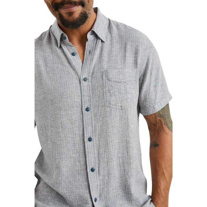 Carson Shirt in Chambray Red