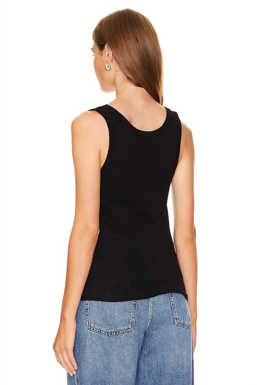 Scallop Edge Pointelle Tank