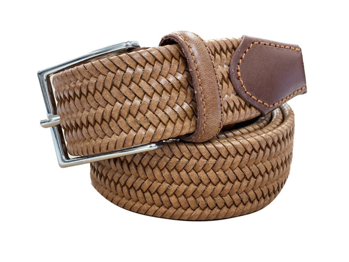Essen Leather Braided Woven Stretch